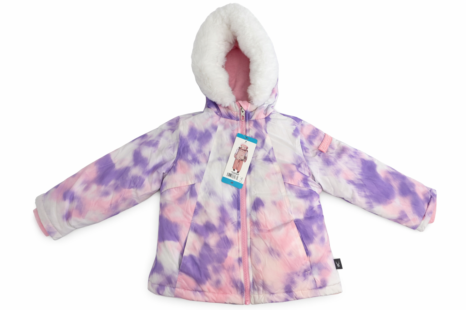 Conjunto de Nieve para Niña de 2 Piezas – Chamarra y Peto Spyder | Impermeable, Forrado con Felpa, Súper Abrigador (2T–4T)