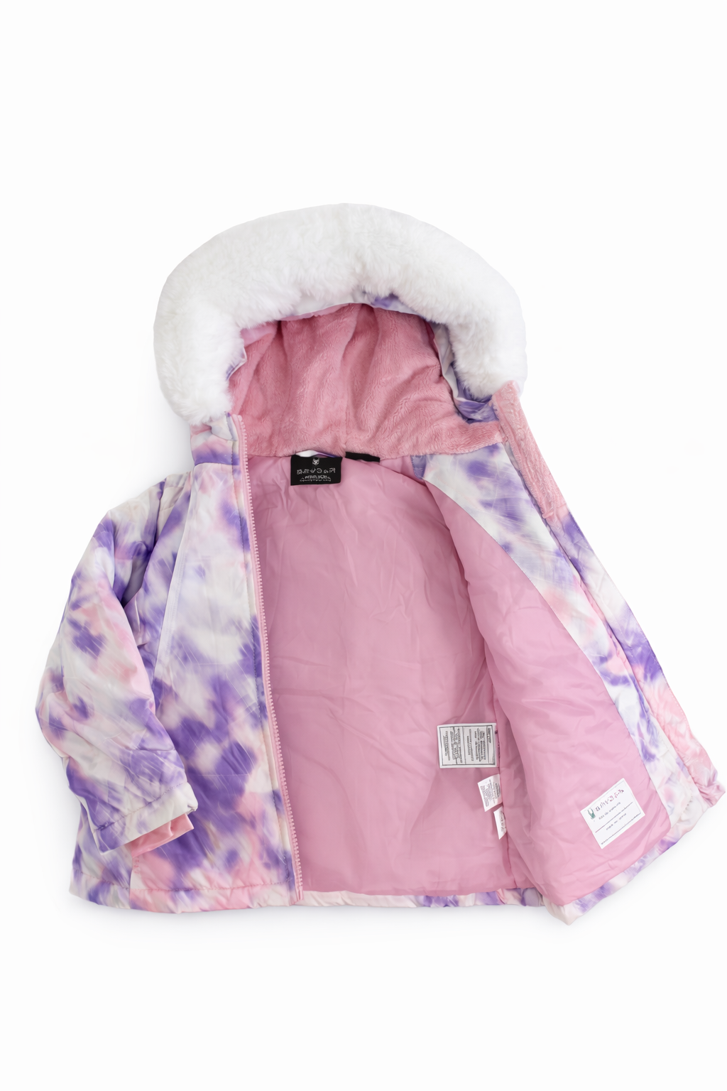 Conjunto de Nieve para Niña de 2 Piezas – Chamarra y Peto Spyder | Impermeable, Forrado con Felpa, Súper Abrigador (2T–4T)